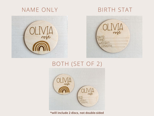 Rainbow Baby Announcement, Rainbow Baby Name Sign, Hospital Name Sign, Newborn Name Wood Sign, Baby Shower Gift for Newborn, Keepsake