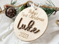Baby's First Christmas Ornament 2025, New Baby Gift for Christmas, Wooden Personalized Ornament for Baby, Keepsake for Newborn, Baby Shower