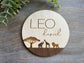 Safari Baby Name Sign Announcement, Wood Sign Birth Reveal, Baby Name Reveal, Baby Boy Name Sign, Jungle Themed Personal Newborn Name Sign