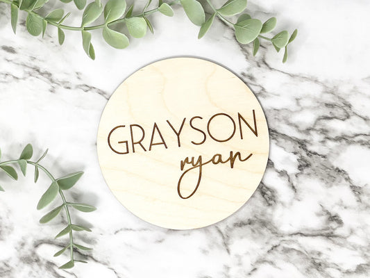 Wooden Baby Name Sign, Baby Name Announcement, Newborn Name Wood Sign, Hospital Name Sign, Baby Shower Gift for Mom, Newborn Keepsake