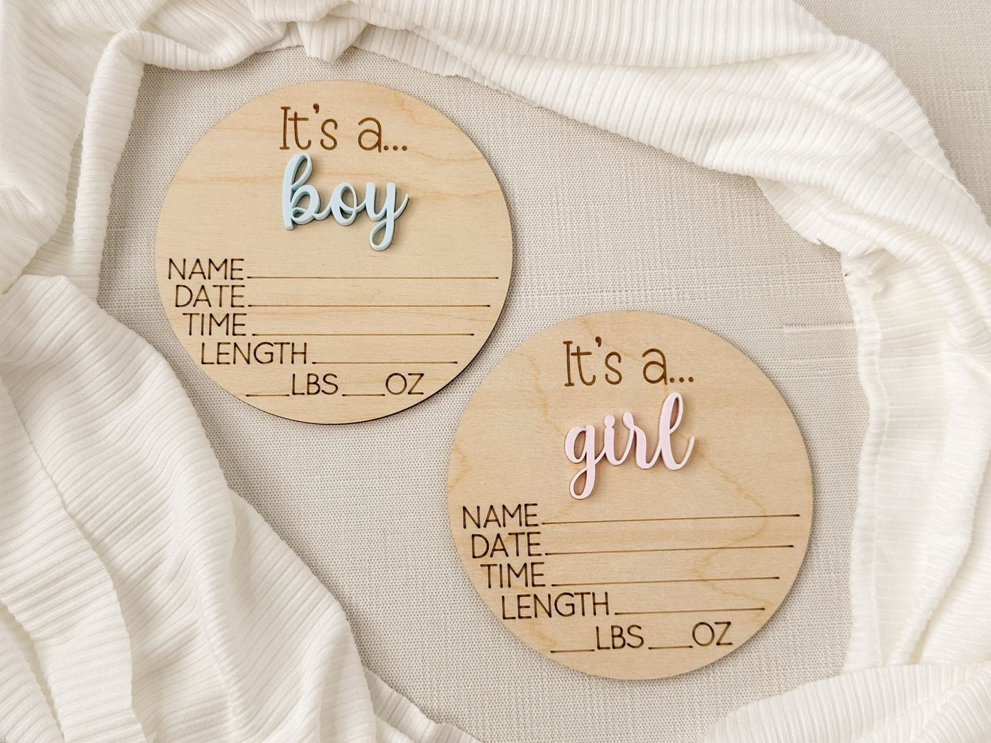 Surprise Gender Reveal Sign, It's A Boy Announcement, It's A Girl, Birth Stat Sign, Baby Name Sign, Gender Reveal Idea, Baby Shower Gift