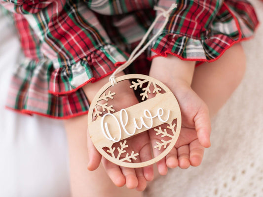 Wooden Snowflake Ornaments, Christmas Tree Decorations, Snowflake Ornament, Wooden Ornaments, Custom Ornament, Christmas Gift