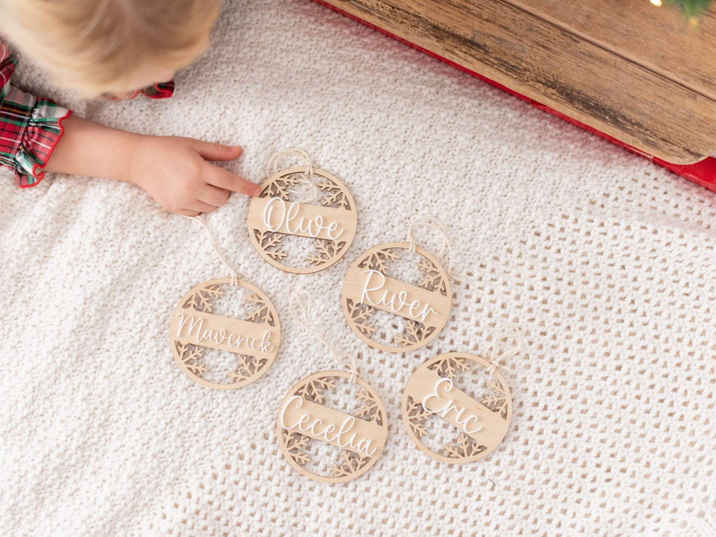 Wooden Snowflake Ornaments, Christmas Tree Decorations, Snowflake Ornament, Wooden Ornaments, Custom Ornament, Christmas Gift