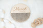 Rattan Baby Name Sign, Baby Name Announcement, Hospital Name Sign, Newborn Name Wood Sign, Baby Shower Gift for Newborn, Rattan Baby Props