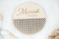 Rattan Baby Name Sign, Baby Name Announcement, Hospital Name Sign, Newborn Name Wood Sign, Baby Shower Gift for Newborn, Rattan Baby Props