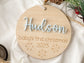 Baby's First Christmas Ornament 2023, New Baby Gift for Christmas, Wooden Personalized Ornament for Baby, Keepsake for Newborn, Baby Shower