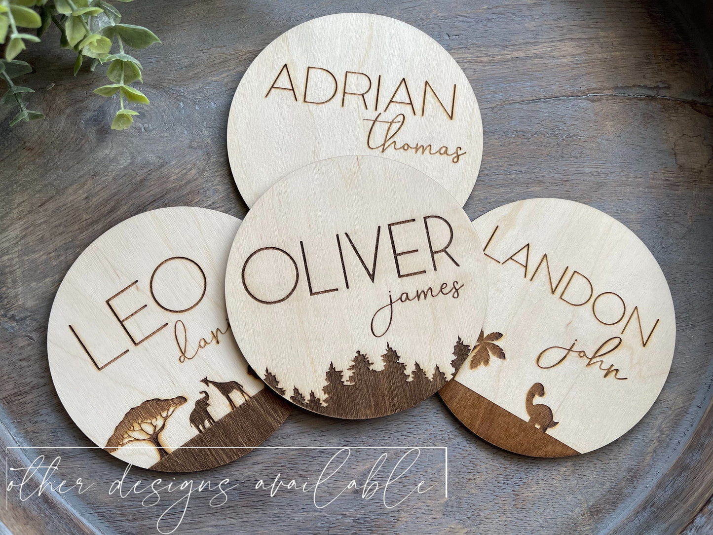 Mountain Baby Name Sign Announcement, Baby Name Sign Birth Reveal, Reveal Sign, Baby Boy Name Sign, Nature Themed Personal Newborn Name Sign