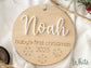 Baby's First Christmas Ornament 2025, New Baby Gift for Christmas, Wooden Personalized Ornament for Baby, Keepsake for Newborn, Baby Shower