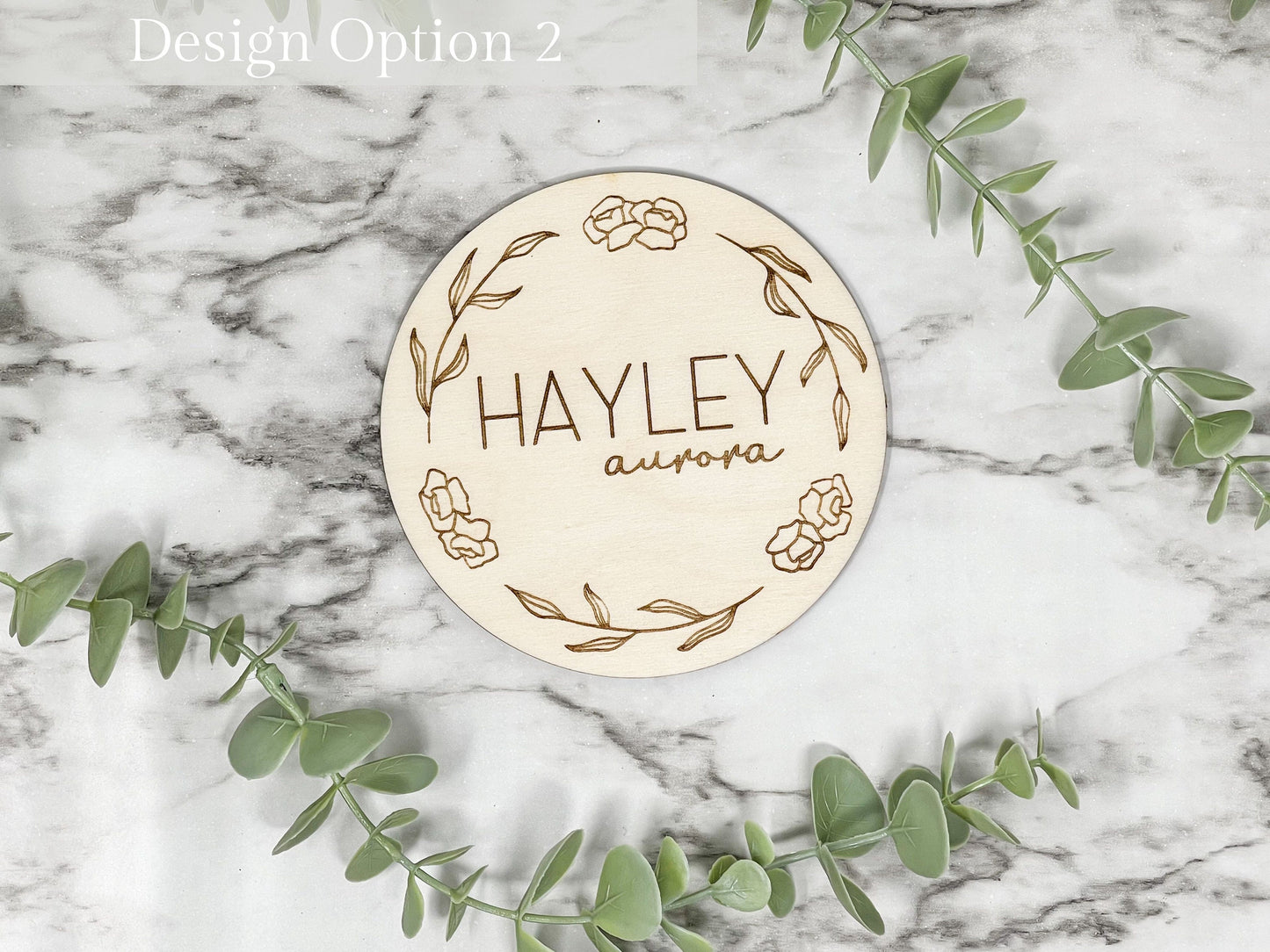 Floral Baby Name Sign, Baby Name Announcement, Flower Nursery Decor, Floral Nursery Decor, Baby Shower Gift for Baby, Newborn Keepsake