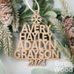Family Christmas Ornament, Personalized Christmas Tree Ornament, Christmas Gift for Family, 2025 Christmas Keepsake, Family Name Ornament