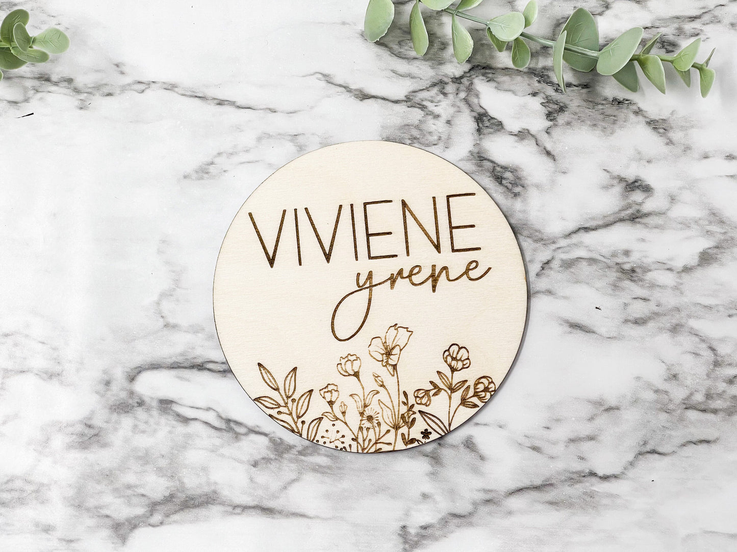 Floral Baby Name Sign, Baby Name Announcement, Flower Nursery Decor, Floral Nursery Decor, Baby Shower Gift for Baby, Newborn Keepsake