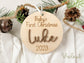 Baby's First Christmas Ornament 2025, New Baby Gift for Christmas, Wooden Personalized Ornament for Baby, Keepsake for Newborn, Baby Shower