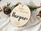 Baby's First Christmas Ornament 2025, New Baby Gift for Christmas, Wooden Personalized Ornament for Baby, Keepsake for Newborn, Baby Shower